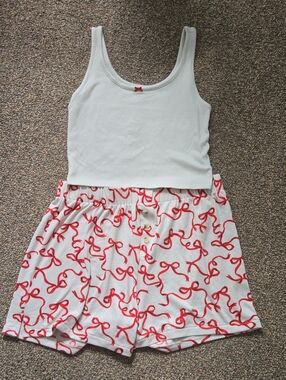 NWOT American Eagle Lounge Holiday Matching Pajama Set